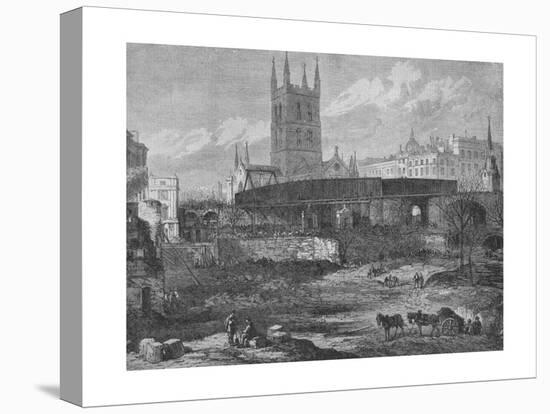 Part of the Site of St. Thomass Hospital at Southwark Being Cleared for Railway Purposes, c1862-null-Premier Image Canvas