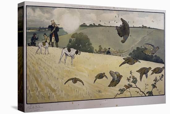 Partridge Hunting-Cecil Aldin-Premier Image Canvas