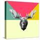 Party Moose-Lisa Kroll-Stretched Canvas