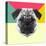 Party Pug-Lisa Kroll-Stretched Canvas