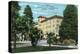 Pasadena, California - Exterior View of Hotel Pasadena-Lantern Press-Stretched Canvas