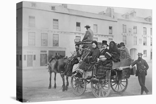 Passengers Prepare for their Journey on Bianconi's Galway-Clifden Mail Car, Ireland, 1880S-Robert French-Premier Image Canvas