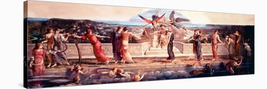 Passing Days-John Melhuish Strudwick-Stretched Canvas