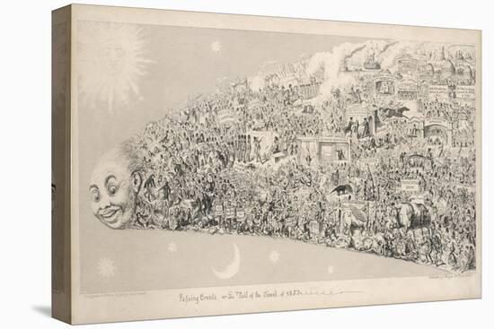 Passing Events or the Tail of the Comet of 1853-George Cruikshank-Stretched Canvas