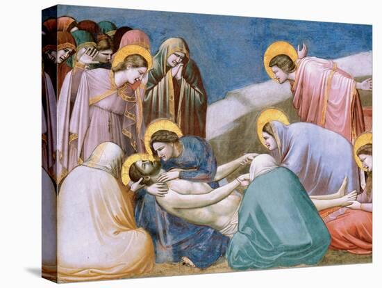 Passion, Mourning over Dead Christ-Giotto di Bondone-Stretched Canvas