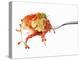 Pasta and Squirted Tomato Sauce on a Fork-Kröger & Gross-Premier Image Canvas