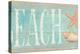 Pastel Beach with Pink-Daphne Brissonnet-Stretched Canvas