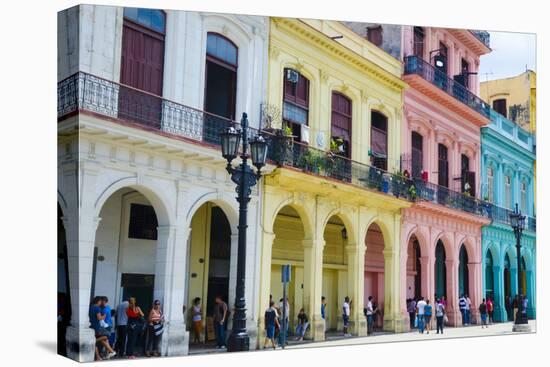 Pastel Buildings Near City Center, Havana, Cuba-Bill Bachmann-Premier Image Canvas