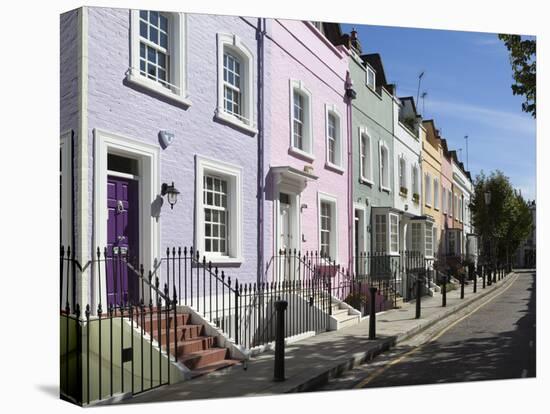 Pastel Coloured Terraced Houses, Bywater Street, Chelsea, London, England, United Kingdom, Europe-Stuart Black-Premier Image Canvas