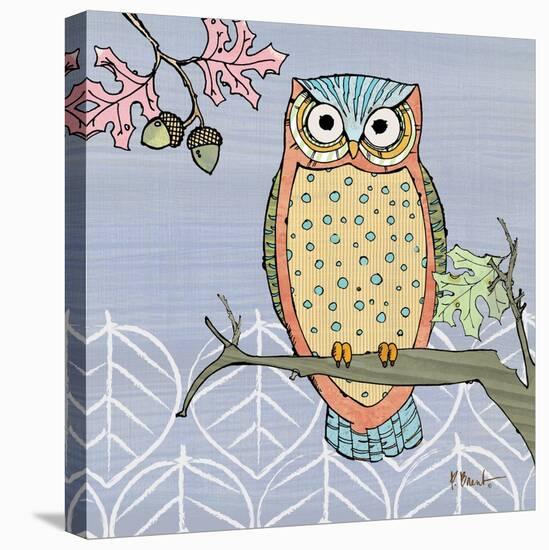 Pastel Owls II-Paul Brent-Stretched Canvas