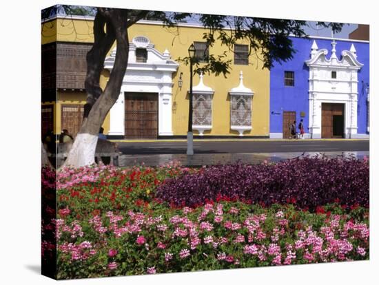 Pastel Shades and Wrought Iron Grillwork Dominate Colonial Architecture in Centre of Trujillo, Peru-Andrew Watson-Premier Image Canvas