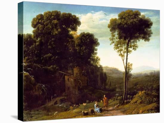 Pastoral Landscape with a Mill, 1634-Claude Lorraine-Premier Image Canvas