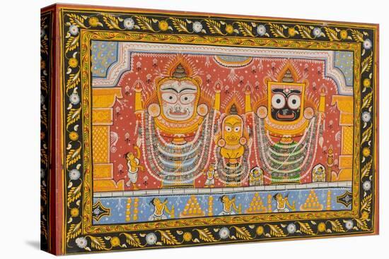 Patachitra Depicting Jagannath, Orissa, Mid 20th Century-null-Premier Image Canvas
