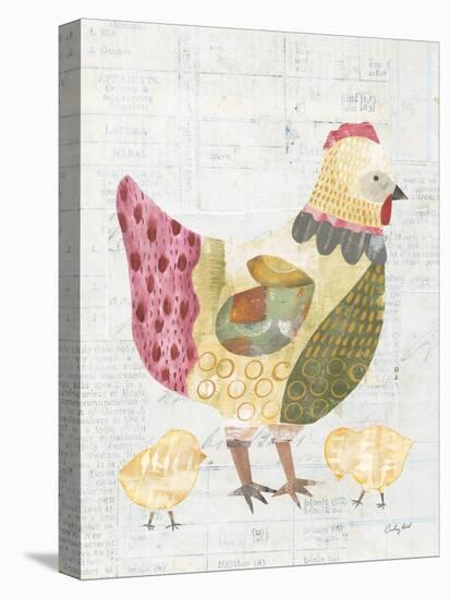 Patchwork Chickens III-Courtney Prahl-Stretched Canvas