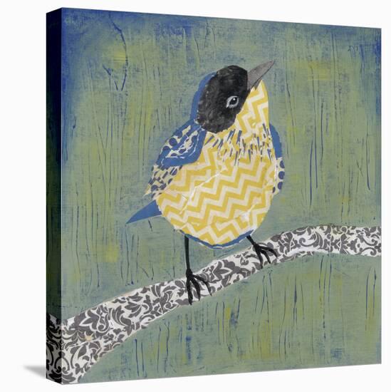 Patchwork Wren II-Grace Popp-Stretched Canvas