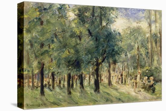 Path in Berlin Tiergarten with People Strolling, 1921-Max Liebermann-Premier Image Canvas