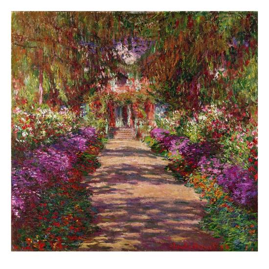 Path in Monet's Garden, Giverny-Claude Monet-Stretched Canvas