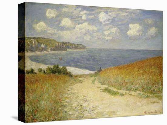 Path in the Wheat at Pourville, 1882-Claude Monet-Premier Image Canvas