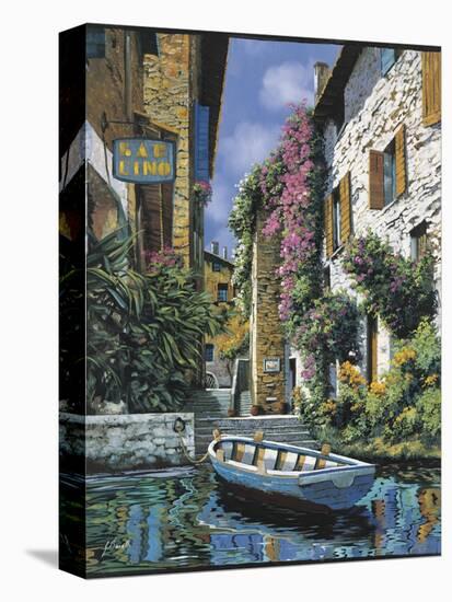 Pathway to the Shops-Guido Borelli-Stretched Canvas