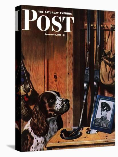 "Patient Dog," Saturday Evening Post Cover, December 12, 1942-John Atherton-Premier Image Canvas