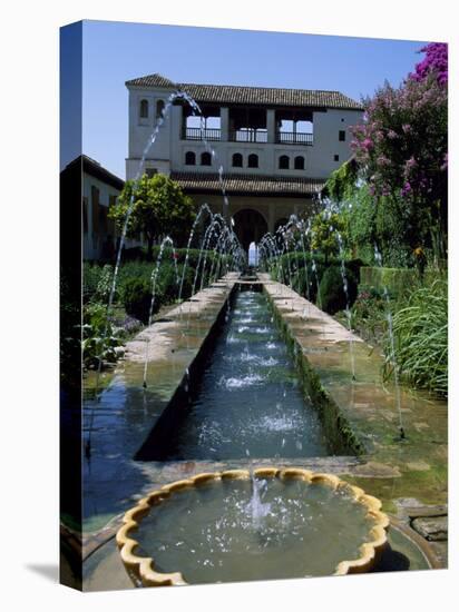 Patio De La Azequia of the Generalife Palace of the Alhambra-Ian Aitken-Premier Image Canvas