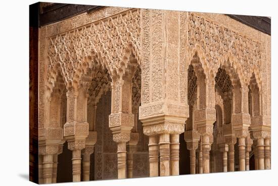Patio of the Lions Columns from the Alhambra Palace-Lotsostock-Premier Image Canvas