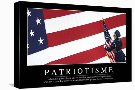 Patriotisme: Citation Et Affiche D'Inspiration Et Motivation-null-Premier Image Canvas