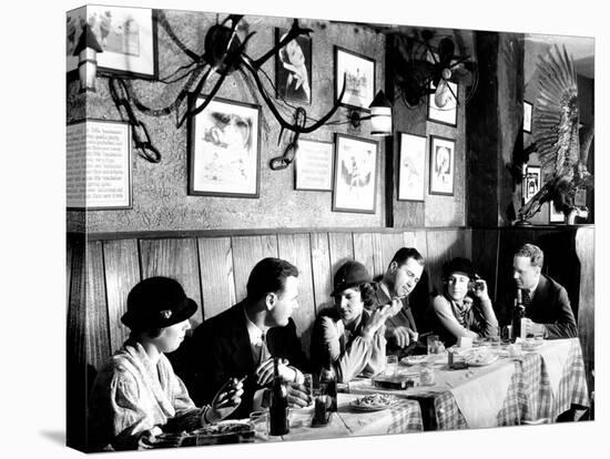 Patrons at a Prohibition Protected Speakeasy Popular for Drinking Aviators-Margaret Bourke-White-Premier Image Canvas