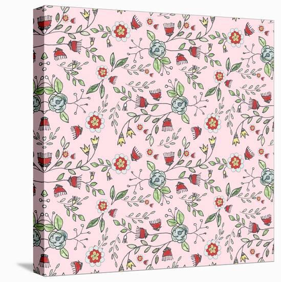 Pattern 30's Style Flowers-Effie Zafiropoulou-Premier Image Canvas