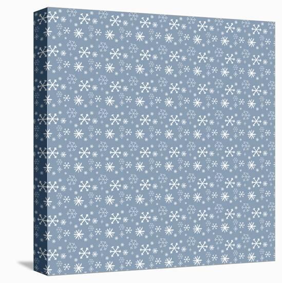 Pattern Blue Snowflakes-Effie Zafiropoulou-Premier Image Canvas