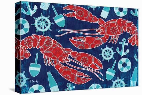 Pattern Lobsters-Paul Brent-Stretched Canvas