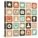 Pattern With Social Media Icons-venimo-Stretched Canvas
