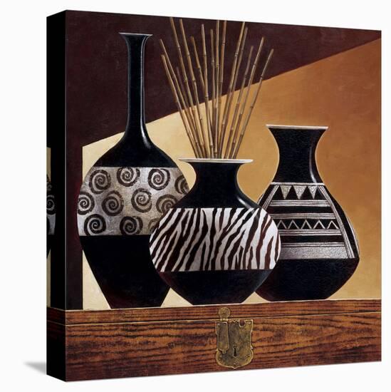 Patterns in Ebony I-Keith Mallett-Stretched Canvas