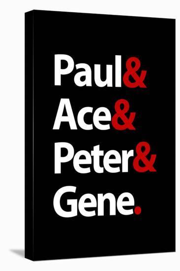 Paul Ace Peter and Gene Music Poster-null-Stretched Canvas