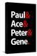 Paul Ace Peter and Gene Music Poster-null-Stretched Canvas