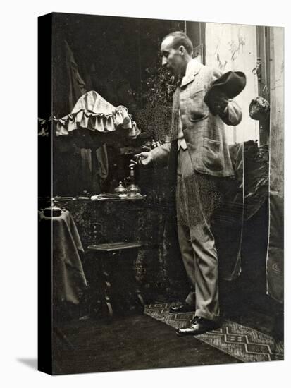 Paul Gauguin Posing in Mucha's Studio, Rue De La Grande Chaumière, Paris, 1893-Alphonse Mucha-Premier Image Canvas