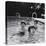 Paul McCartney, George Harrison, John Lennon and Ringo Starr Taking a Dip in a Swimming Pool-null-Premier Image Canvas