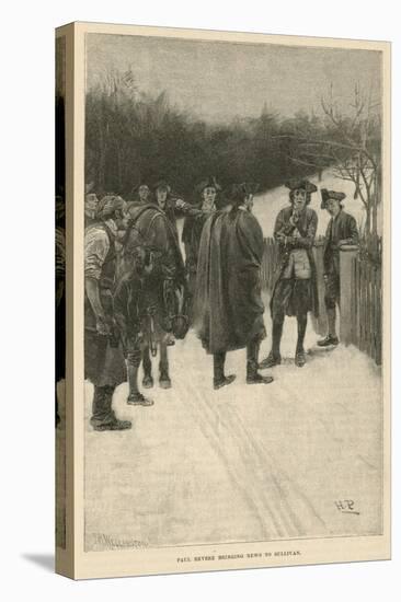 Paul Revere Bringing News to Sullivan-Howard Pyle-Premier Image Canvas