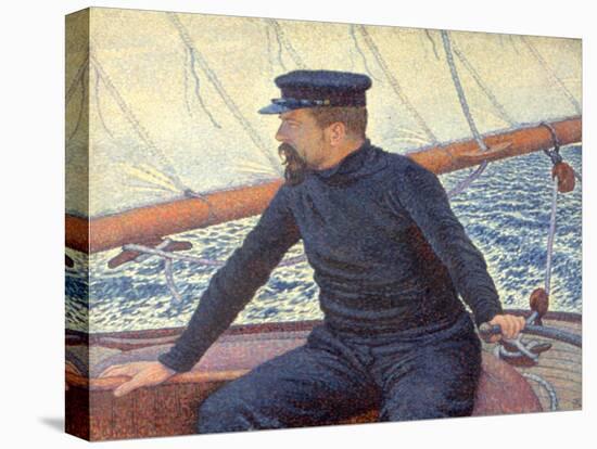 Paul Signac on His Boat-Théo van Rysselberghe-Premier Image Canvas