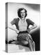 Paulette Goddard (b/w photo)-null-Stretched Canvas