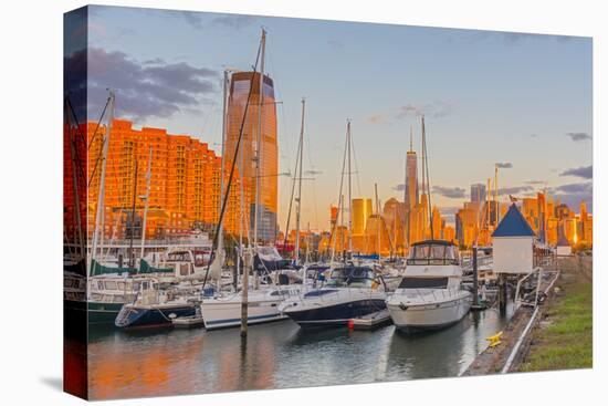 Paulus Hook, Morris Canal Basin, Liberty Landing Marina-Alan Copson-Premier Image Canvas