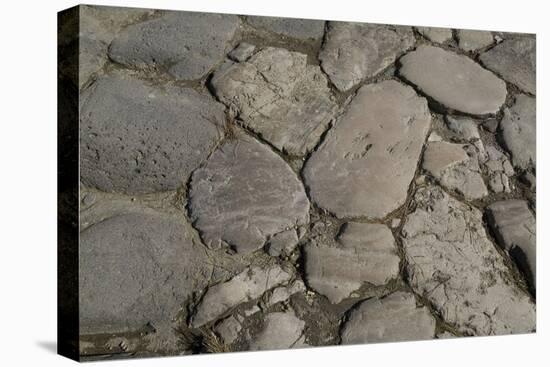 Pavement Detail, Roman Site of Herculaneum, Italy-Natalie Tepper-Stretched Canvas