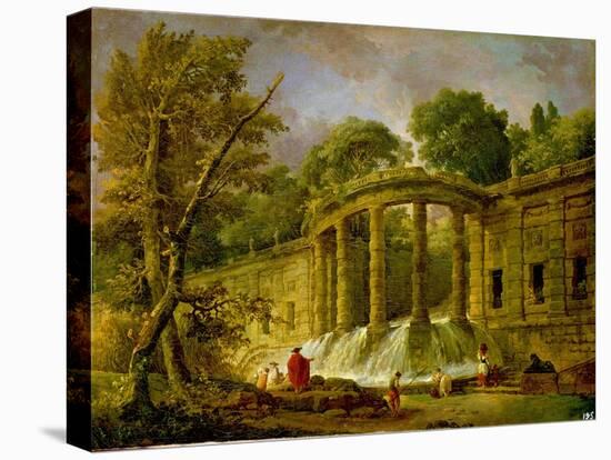 Pavilion with Cascade, 1760-Hubert Robert-Premier Image Canvas
