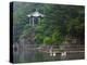 Pavilion with Lake in the Mountain, Tiantai Mountain, Zhejiang Province, China-Keren Su-Premier Image Canvas