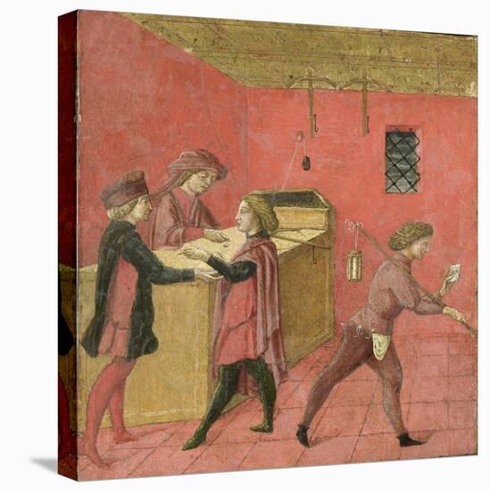 Payment of Salaries to the Night Watchmen in the Camera del Comune of Siena,1440-60-Italian School-Premier Image Canvas