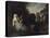 Paysage Du Soir Avec Une Fileuse - Peinture De Jean Antoine Watteau (1684-1721) Evening Landscape W-Jean Antoine Watteau-Premier Image Canvas