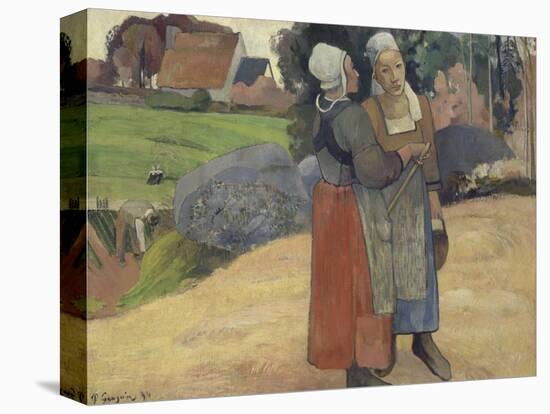 Paysannes bretonnes-Paul Gauguin-Premier Image Canvas