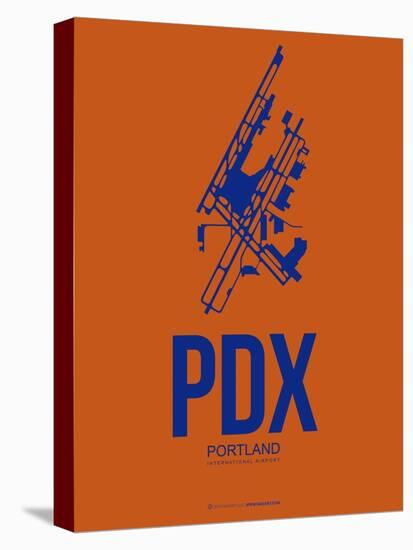Pdx Portland Poster 1-NaxArt-Stretched Canvas