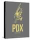 Pdx Portland Poster 2-NaxArt-Stretched Canvas