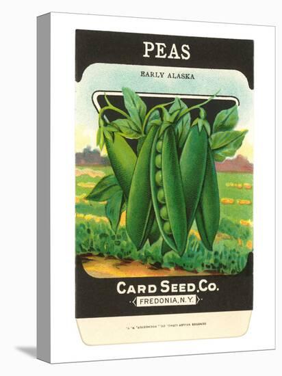 Pea Seed Packet-null-Stretched Canvas